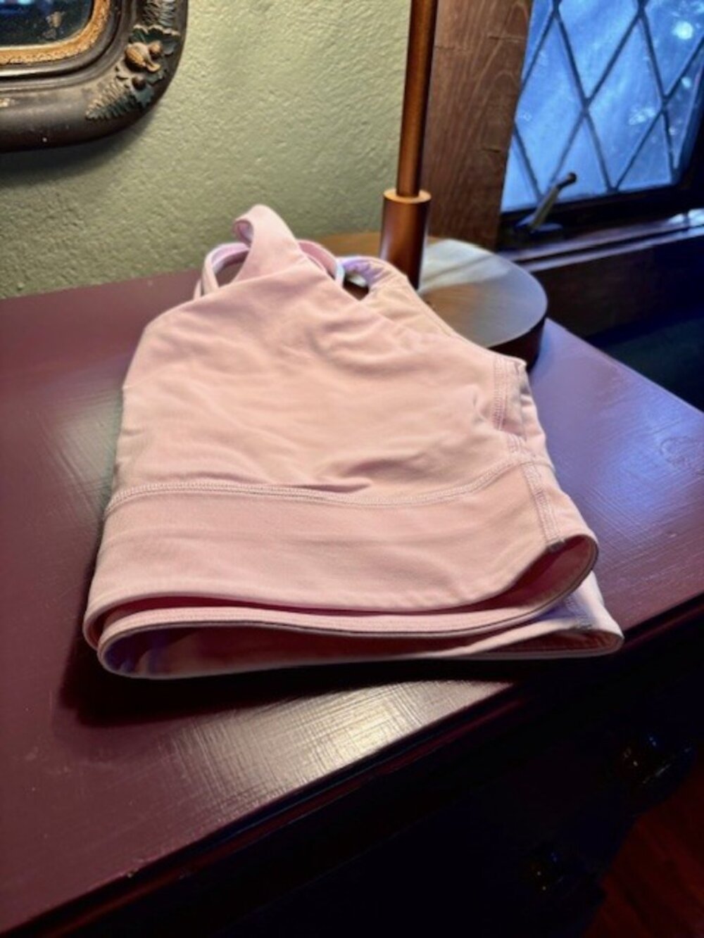 Lululemon Athletica Energy Longline Bra in Size 14 ~ Soft Pink - Picture 7 of 7